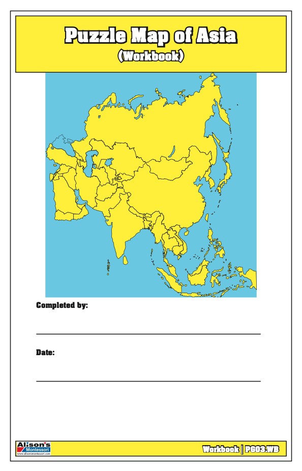 Puzzle Map of Asia Workbook (Printed)
