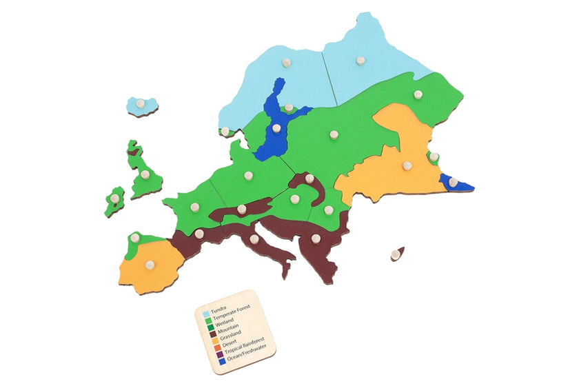Biomes of Europe Puzzle Map