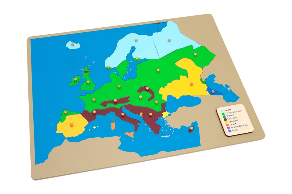 Biomes of Europe Puzzle Map