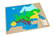 Biomes of Europe Puzzle Map