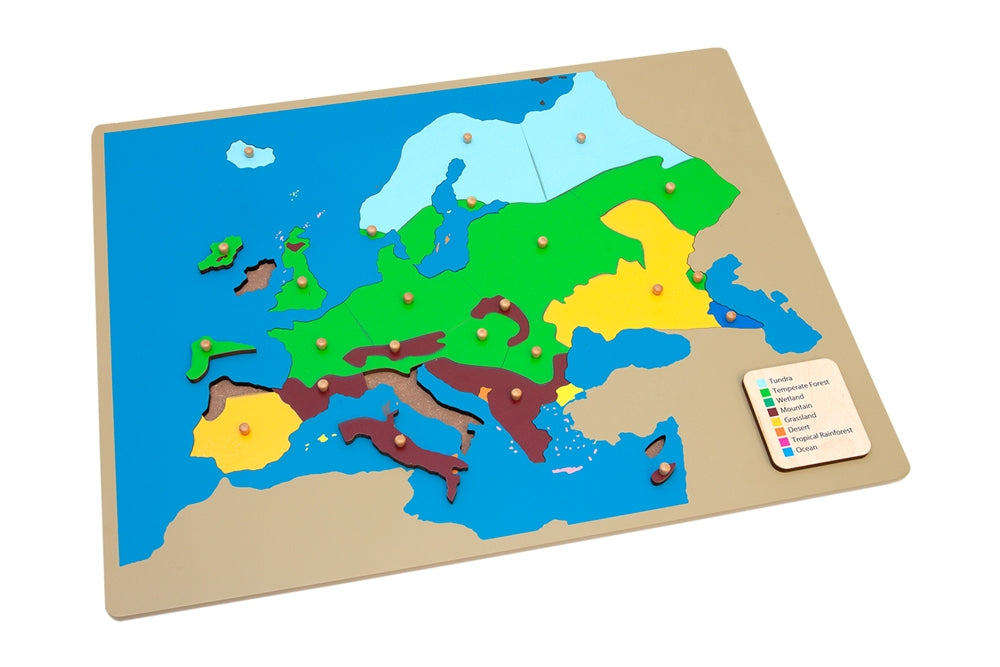 Biomes of Europe Puzzle Map