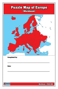 Puzzle Map of Europe Workbook (Printed)