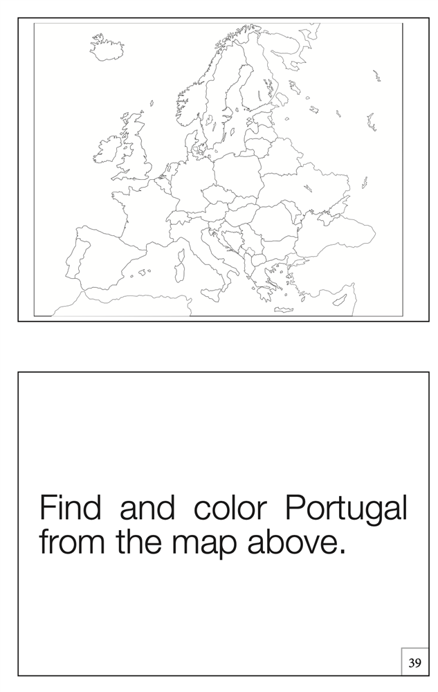 Puzzle Map of Europe Workbook (Printed)