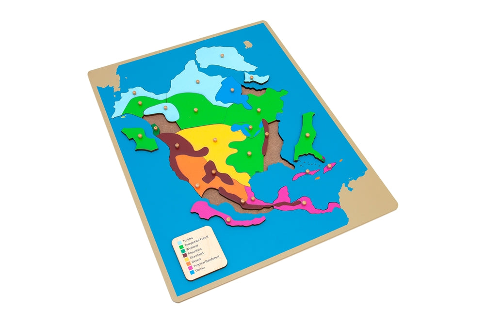 Biomes of North America Puzzle Map