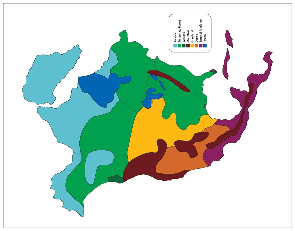 Biomes of North America Puzzle Map