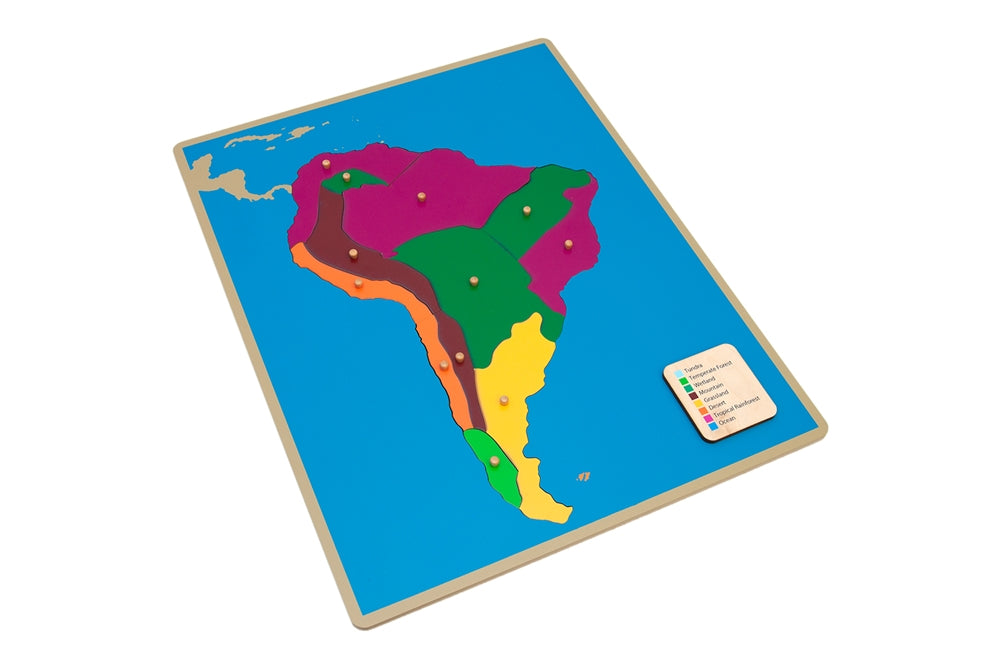 Biomes of South America Puzzle Map