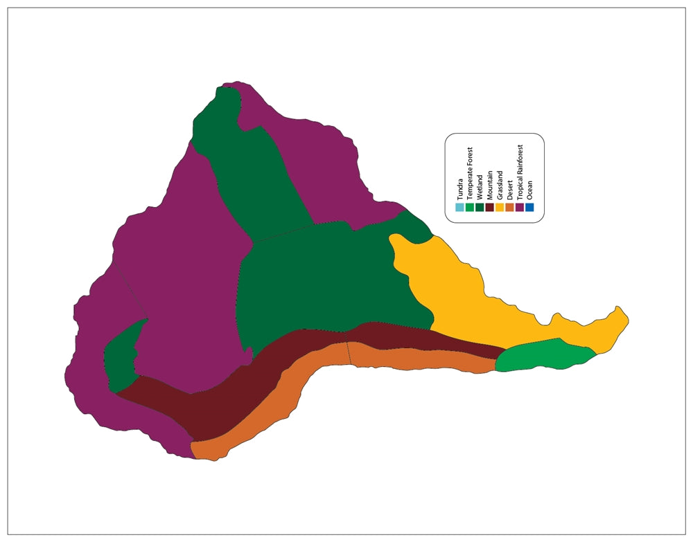 Biomes of South America Puzzle Map