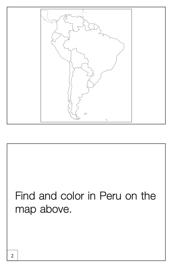 Puzzle Map of South America Workbook (Printed)