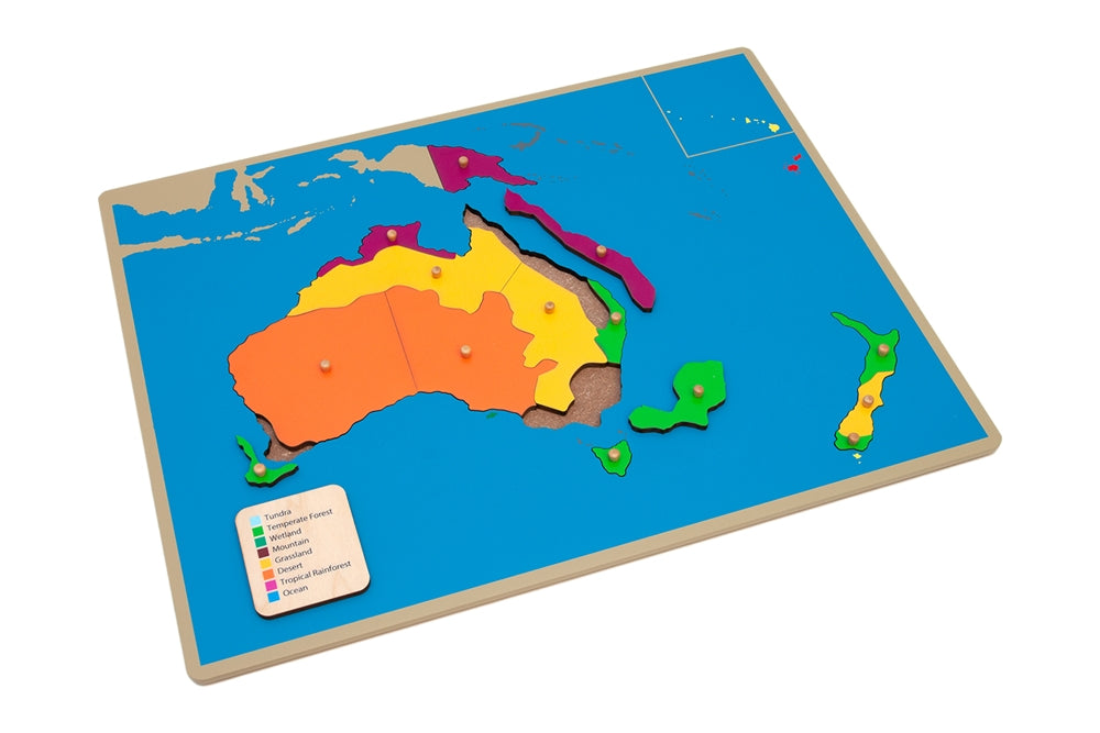 Biomes of Australia Puzzle Map