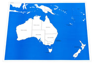 Labeled Control Chart for Map of Australia (Premium Quality)