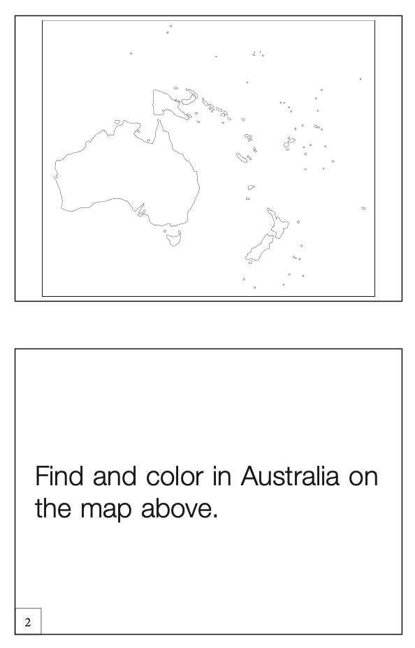 Puzzle Map of Australia Workbook (Printed)