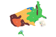 Biomes of USA Puzzle Map