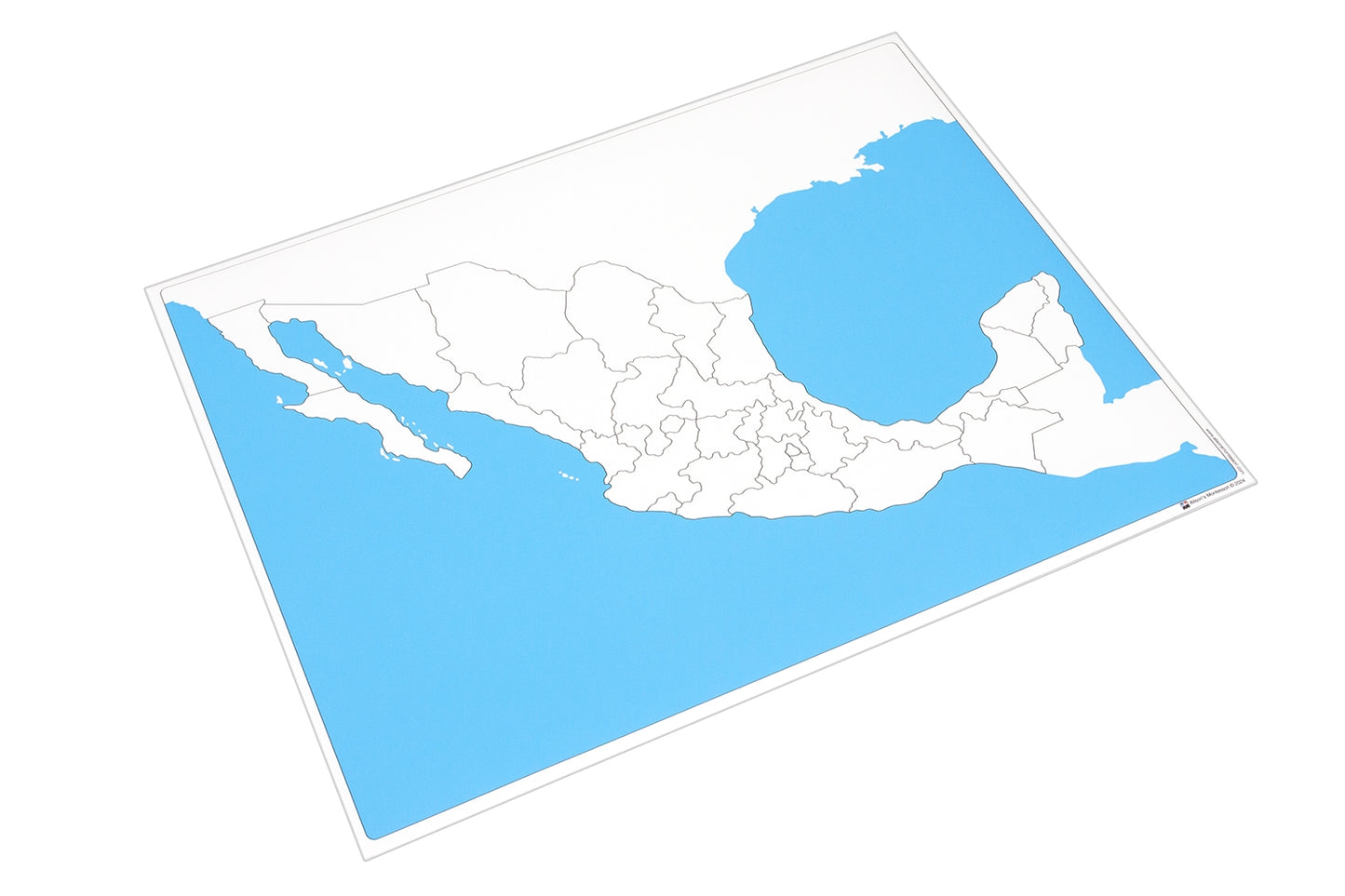 Puzzle Map of Mexico with Labeled & Unlabeled Control Charts