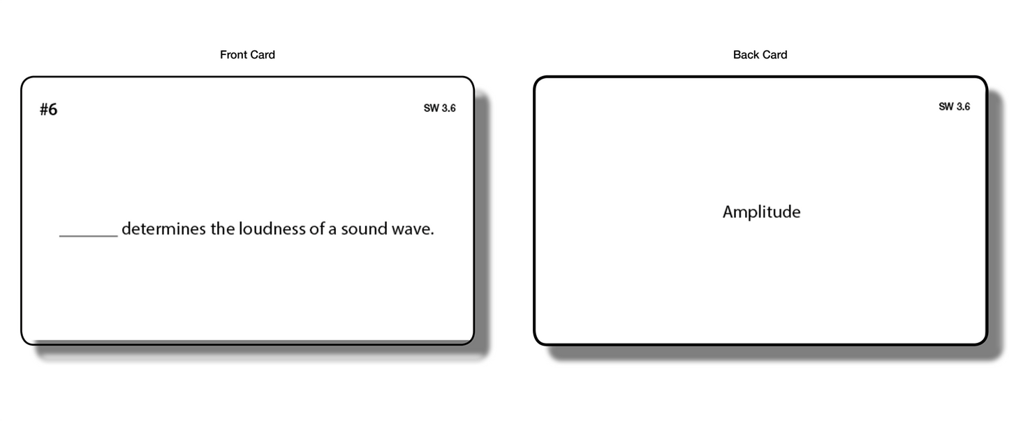 Sound Waves Task Cards