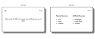The Study of Light Task Cards