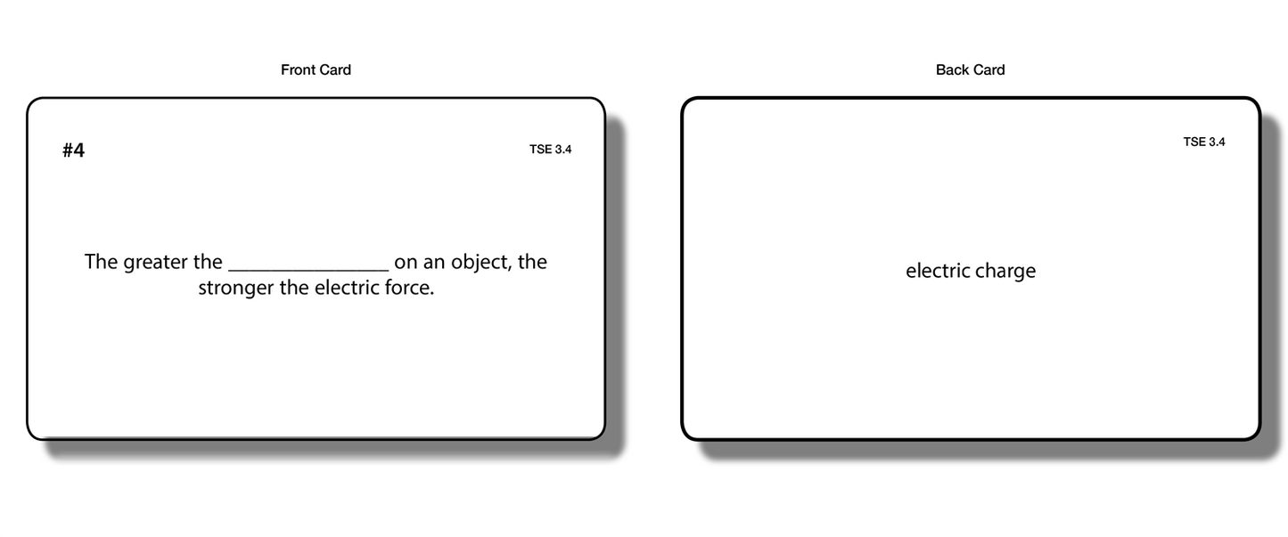 The Study of Electricity Task Cards