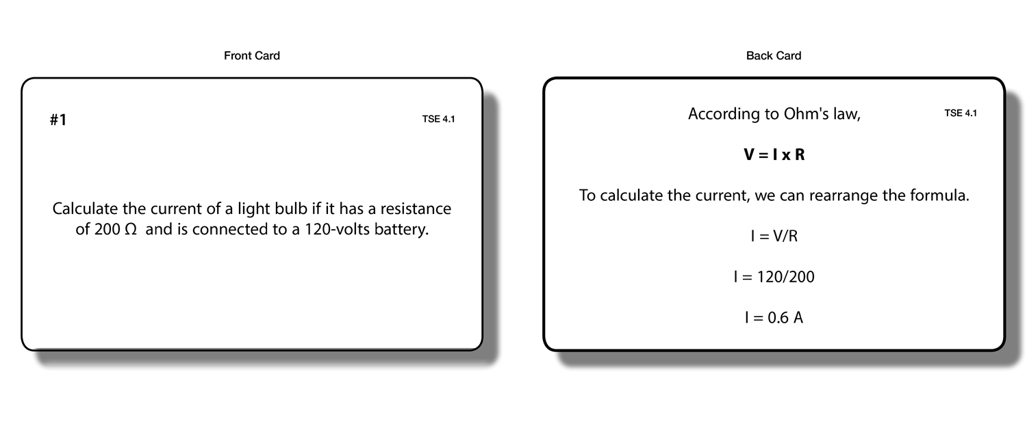 The Study of Electricity Task Cards