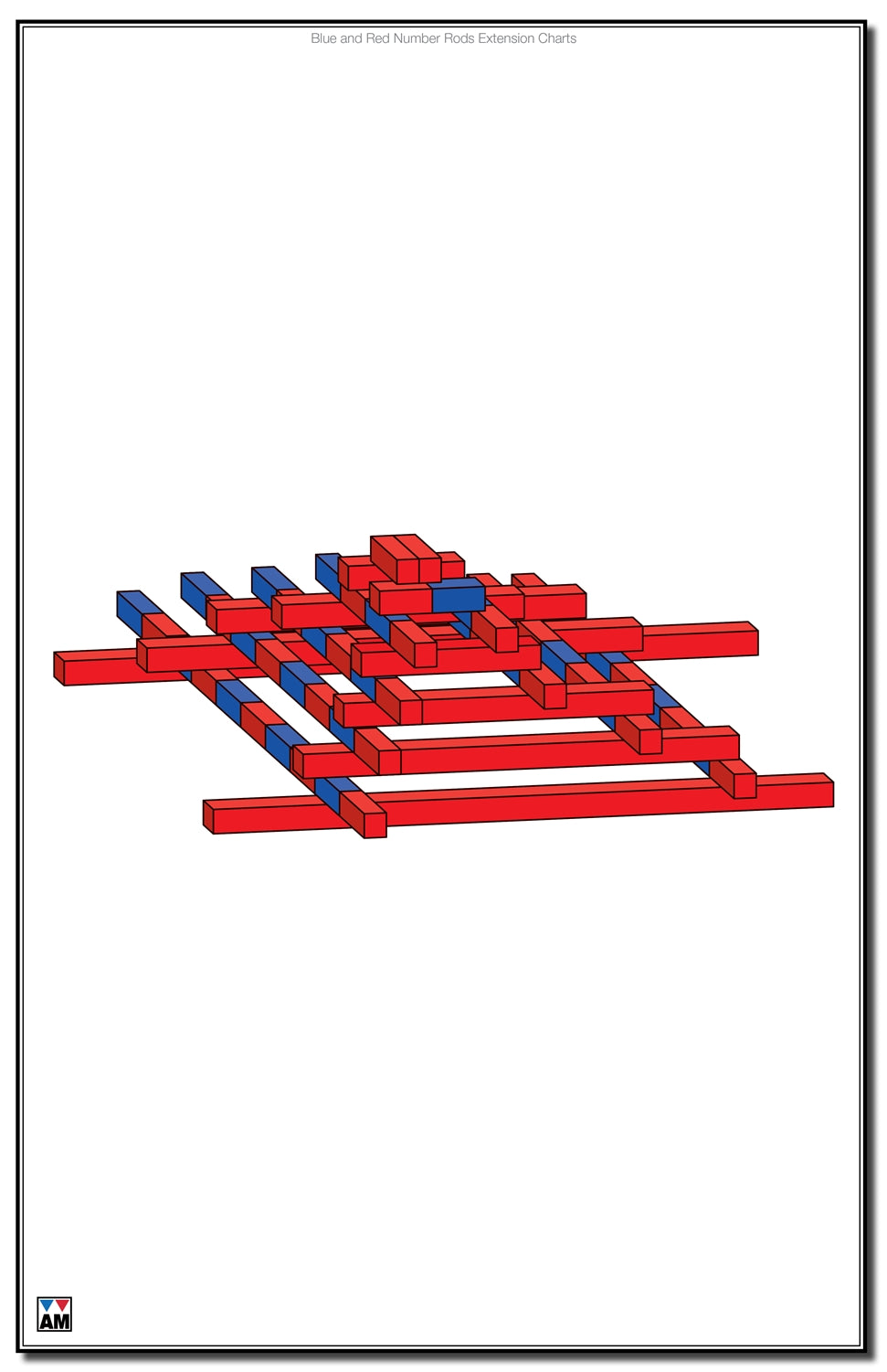 Red Rods & Blue and Red Number Rods Extension Charts (Printed)