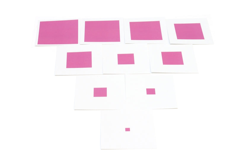 Pink Tower Control Cards (Printed)