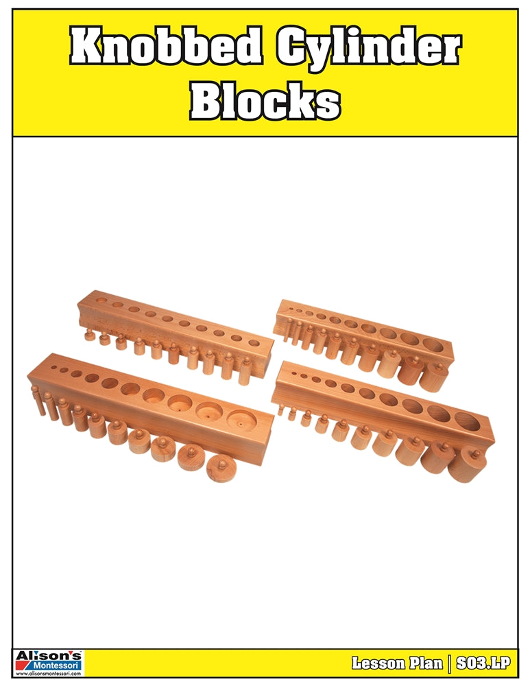 Knobbed Cylinder Blocks (Set of 4) (Made in Thailand)
