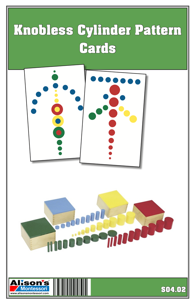 Knobless Cylinder Pattern Cards (Printed and Laminated)