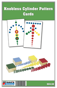 Knobless Cylinder Pattern Cards (Printed and Laminated)