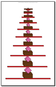 Red Rod/Brown Stairs/ Pink Tower Extension Charts