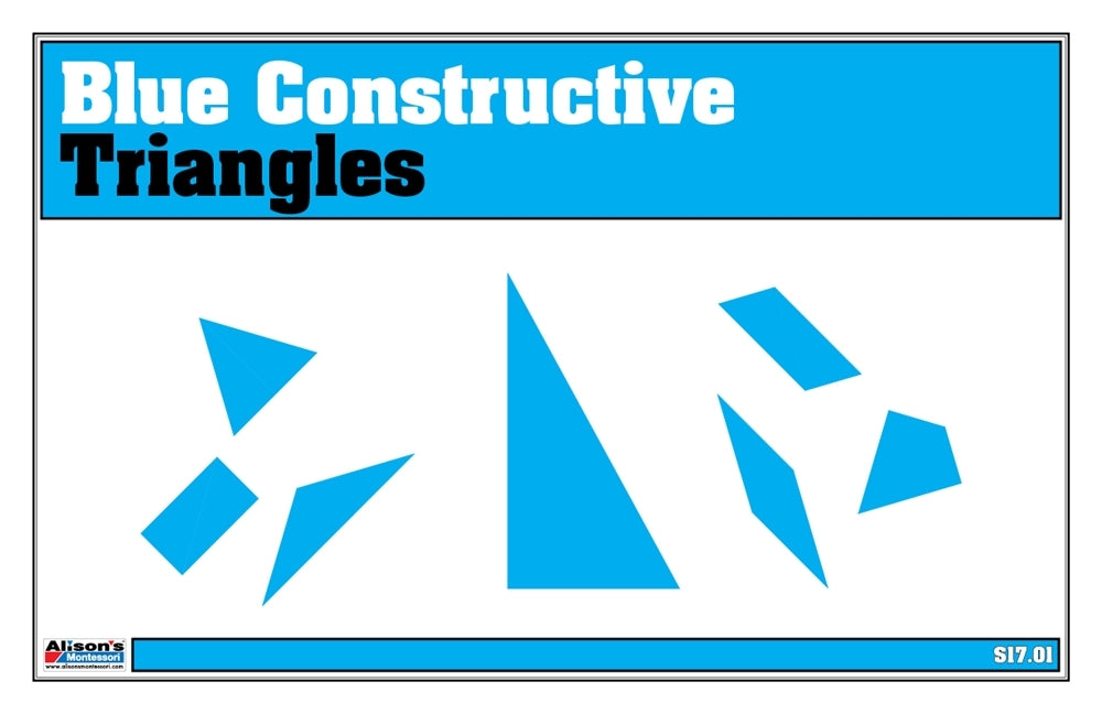 Blue Constructive Triangles Exercise Set (Printed)