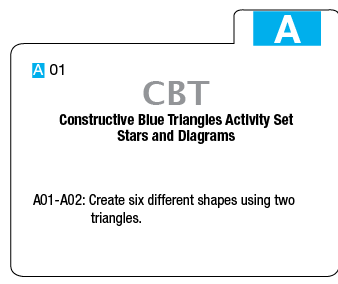 Blue Constructive Triangles Exercise Set (Printed)