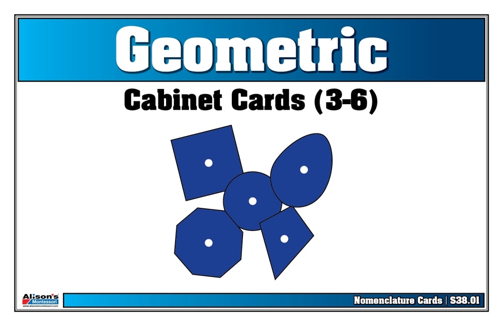 Geometric Cabinet Nomenclature Cards (3-6) (Printed)