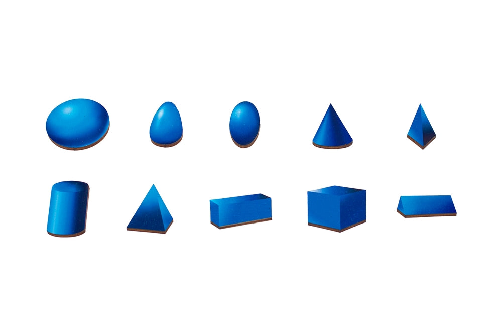 Geometric Solids Wooden Matching Chart & Cutouts