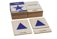 Geometric Shapes Wooden Nomenclature Cards (3-6)