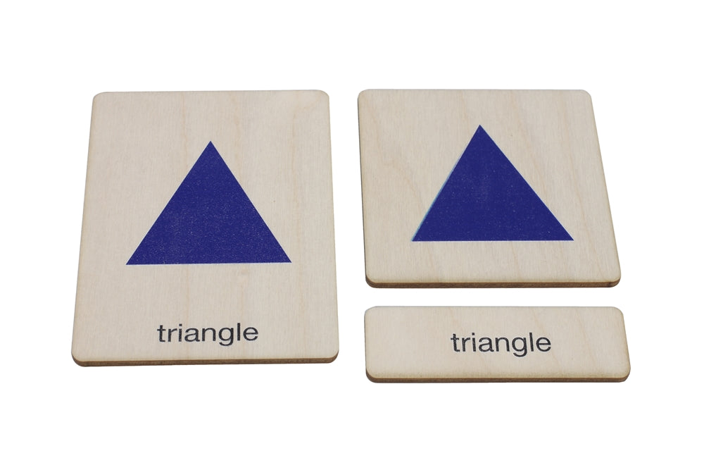 Geometric Shapes Wooden Nomenclature Cards (3-6)