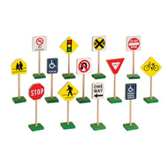 Block Play Traffic Signs with Nomenclature Cards (3-6) (Printed)