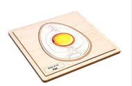 Parts of an Egg Nomenclature Puzzle and Nomenclature Cards (3-6)