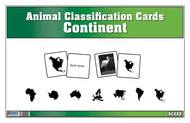 Animal Classification Cards - Continent (Printed)