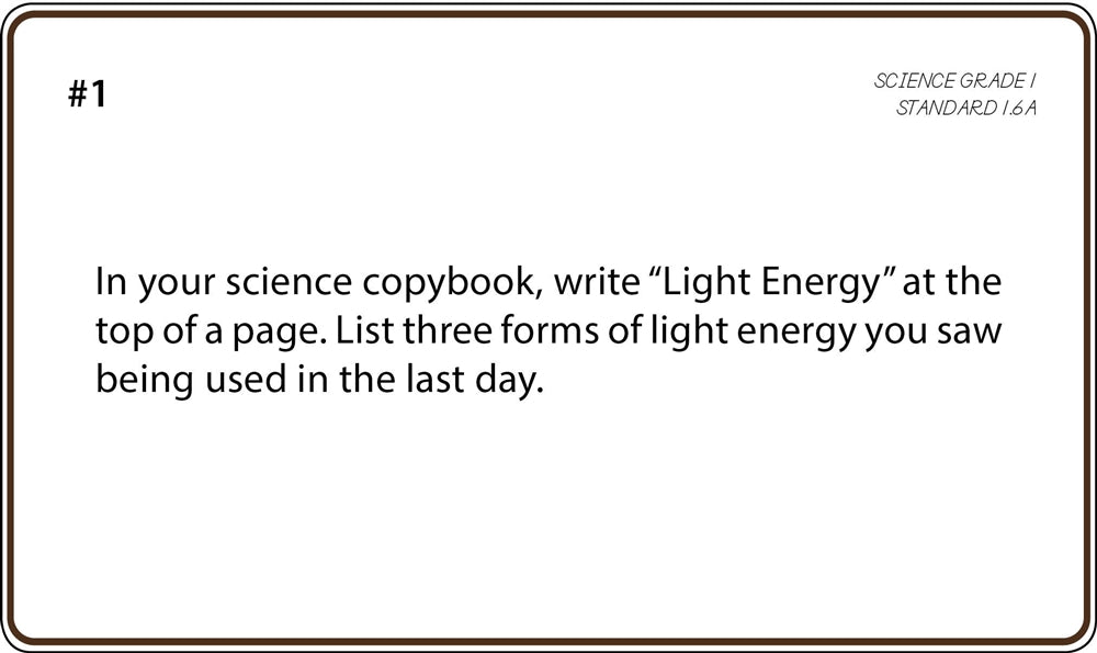 Science Grade 1 Task Cards