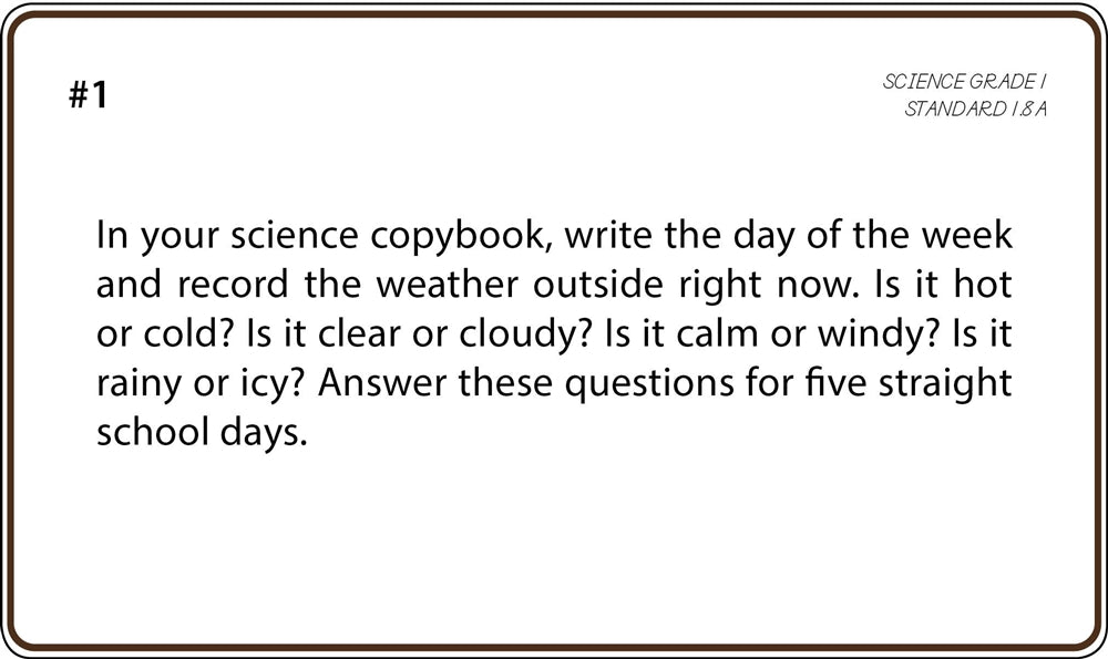 Science Grade 1 Task Cards