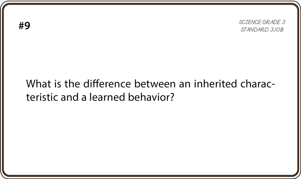 Science Grade 3 Task Cards