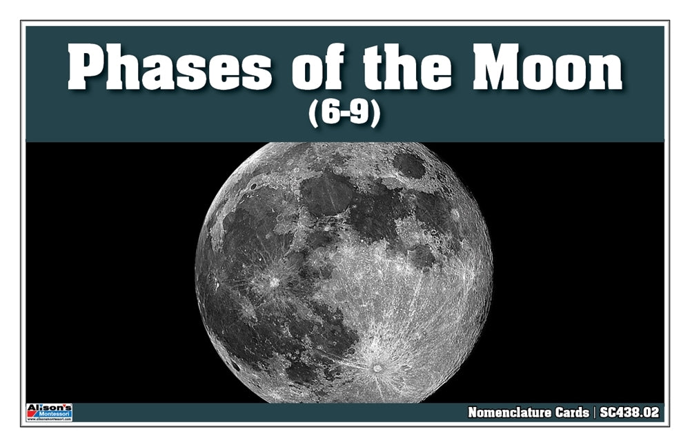 Phases of the Moon Puzzle with Nomenclature Cards (6-9)