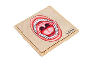 Parts of a Human Mouth Puzzle with Nomenclature Cards (6-9) (Printed)