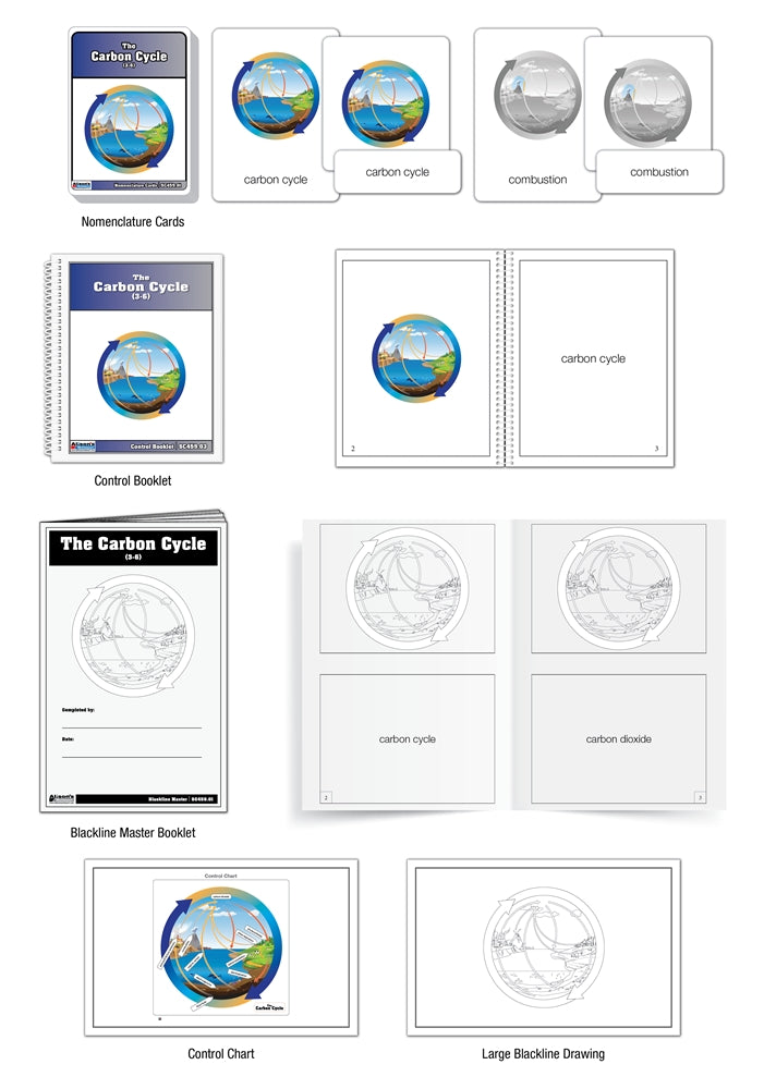 The Carbon Cycle Puzzle with Nomenclature Cards (3-6) (Printed)