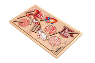 Types of Muscles Puzzle with Nomenclature Cards (6-9) (Printed)
