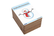 Parts of a Snowman Wooden Nomenclature Cards (3-6)