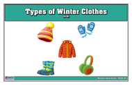 Types of Winter Clothes Nomenclature Cards 3-6 (Printed)