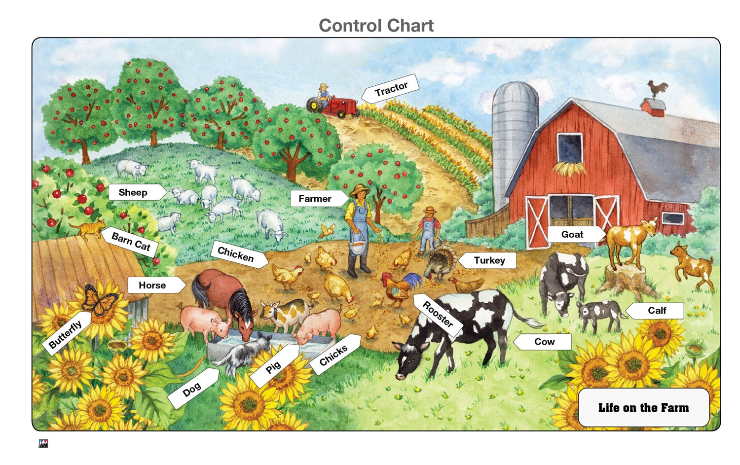 Life on the Farm Puzzle with Nomenclature Cards (3-6) (Printed)