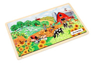 Life on the Farm Puzzle with Nomenclature Cards (6-9) (Printed)