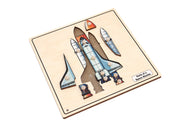 Parts of a Space Shuttle Puzzle with Nomenclature Cards (6-9)
