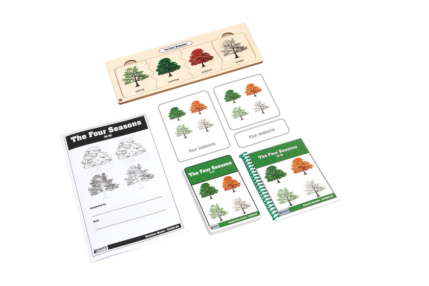 The Four Seasons Puzzle with Nomenclature Cards 3-6 (Printed)