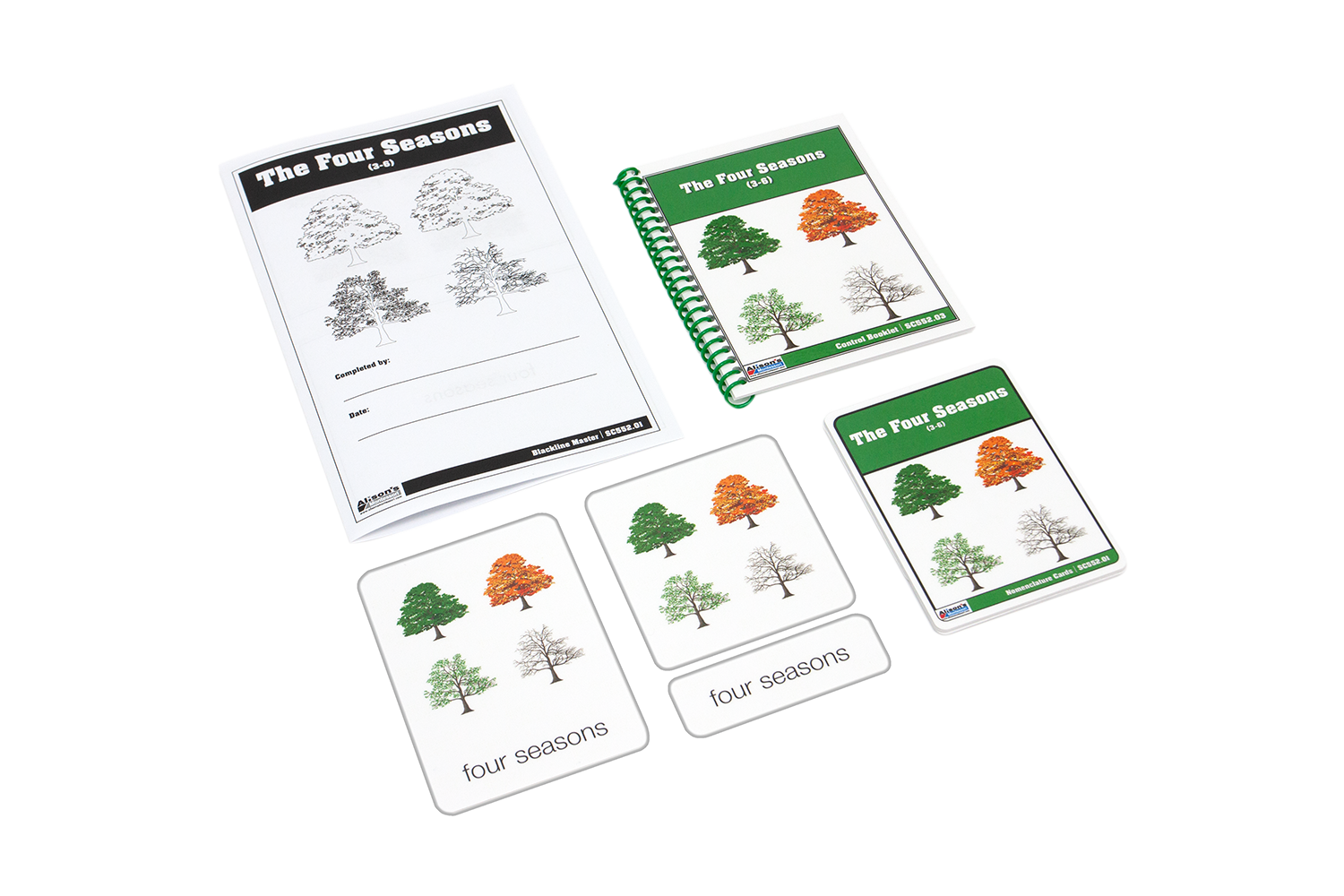 The Four Seasons Puzzle with Nomenclature Cards 3-6 (Printed)